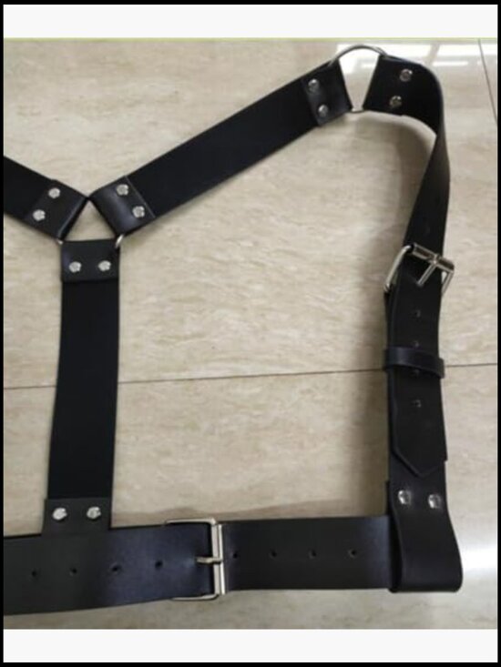 Women Leather Body Chain Harness Punk Gothic Corset Belt Adjustable Straps Party main image 5